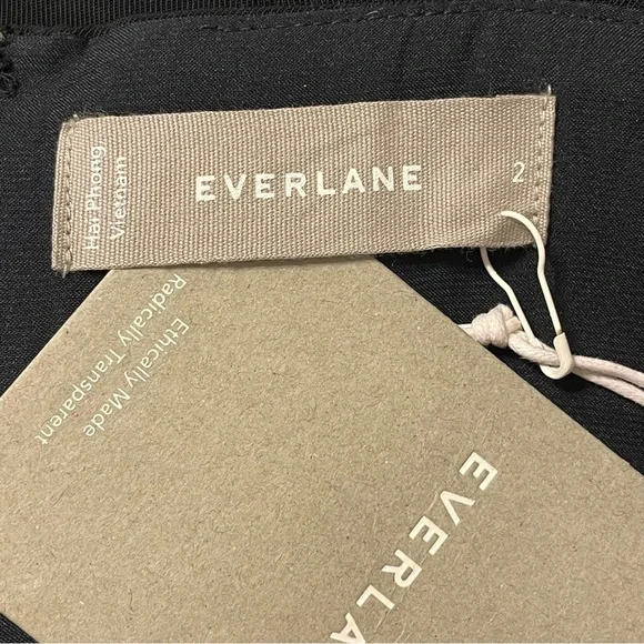 EVERLANE Japanese GoWeave Slip Jumpsuit in Black - Picture 6 of 7